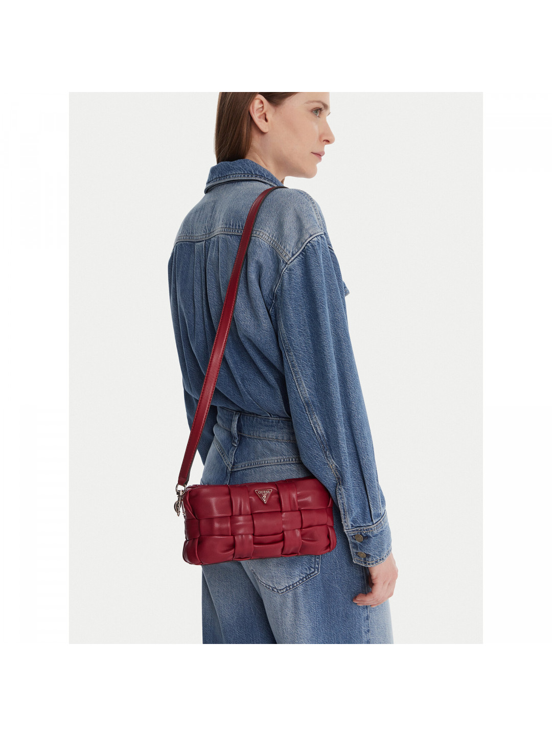 Kabelka Guess Marion Mini HWWG80 72720 Červená